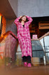Pink Korean Check Dress
